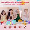 Kinglucky Mini Karaoke Machine for Kids, 2025 TOP Birthday Gifts Ideas for 3-12 Year Old Girls, Christmas Party Gifts Kids' Personal Video Players Accessories with 2 Wireless Microphones - Blue view 4