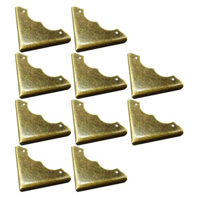 Anneome 20pcs Retro Decorative Guard Box Corner Protectors Iron Material Easy Install for Furniture