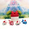 4pcs 3D Printed Articulated Mini Axolotl Box Container, Fidget Mini Axolotl Fidget Toy, Executive Desk Toy, Axolotl with Santa Hat Home Decor MA001-CT view 1