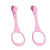10pcs Walk Assistant Plastic Baby Crib Pull Rings for Baby Pull Up Rings Cot Hanging for Infant Toddler Practice Tool (Pink 10pcs) view 3