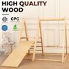 Belleur Multifunctional Indoor Jungle Gym for Toddlers - Wooden Montessori Climbing Set with Slide, Swing, Ladder, Play Platform, Climbing Toy for Toddler 1-6, Indoor Playground Playset Gift for Kids view 2