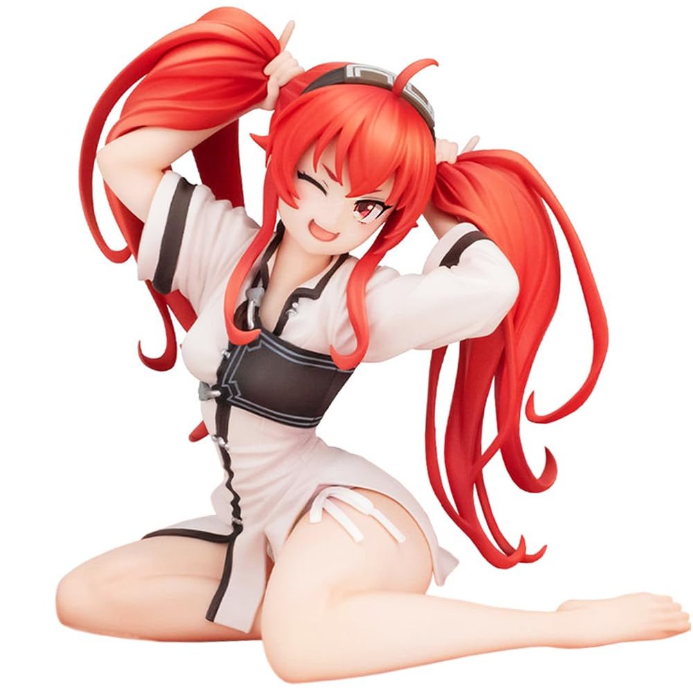 MABAIUDE Mini Eris Greyrat Figure 10cm Cute Anime Jobless Eris Greyrat Look Up Figure Statue Handmade Collectible Gifts