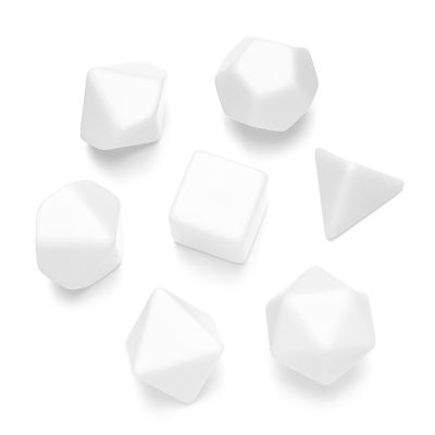 7Pcs/Pack D4 D12 D20 Dices Colorful Polyhedral Dices Party Family Game Educational Toy Entertainment Dices