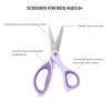 LIVINGO 6 Kids Scissors for School - Pointed Tip Student Scissors for Children Comfortable Grip Craft Cutting Paper, Ages 8-11 view 3