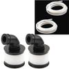 1/10 RC Air Filter,Universal Capped Air Filter Cover with Element Sponge & 2PCS 2 Meters/78.7" Silicone Fuel Line Oil Tube Pipe Tubing view 1