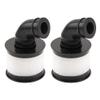 1/10 RC Air Filter,Universal Capped Air Filter Cover with Element Sponge & 2PCS 2 Meters/78.7" Silicone Fuel Line Oil Tube Pipe Tubing view 2