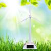 Children Solar Windmill Model Toy for Education, Decor, with Display Stand for Home view 4