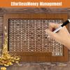2025 Upgrade Cash Vault Wooden Savings Box, Premium Wooden Money Saving Box with Money Target and Numbers, Reusable Piggy Bank Cash Saver Box with Counter Best for Child Adult ($2000) view 3