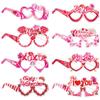 16Pcs Valentines Masks Glasses Party Favors, Theme Party Supplies Dress Up Masks Photo Booth Props Birthday Gifts, Valentines Party Supplies view 1