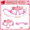 16Pcs Valentines Masks Glasses Party Favors, Theme Party Supplies Dress Up Masks Photo Booth Props Birthday Gifts, Valentines Party Supplies view 3