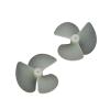 10 Pairs Forward and Reverse 2mm Three Blade Oars DIY Rc Boat Spare Part Electric Nylon Boat Oars Propellers Diameter 28mm/36mm/42mm(10pairs 2x42mm) view 1