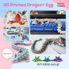 3D Printed Dragon Egg,Dragon Eggs with Dragon Inside,Surprise Dragon Egg Toy,12'' Full Articulated Crystal 3D Dragon for 5-7 4-6 8-12 Teen,Easter Basket Stuffers,Execusive Desk Toys for Adults view 3