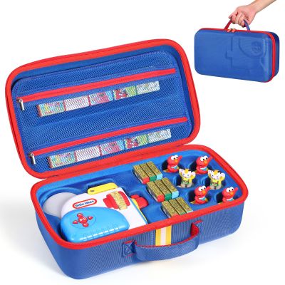 Hard Carrying Case Fits for Little Tikes Story Dream Machine Books Starter Set, Large Protective Travel Container Case for Storytime Audio Play Real for Littles Character Collection, Blue (Box Only)