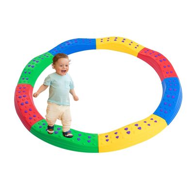GAOXIAO Kids Balance Beam, 20 Pcs Toddler Board with Non-Slip Surface and Bottom, Outdoor Indoor Colorful Stepping Stones Children Obstacle Gymnastics Course for 3 Years Old Boys Girls C 125 cm