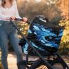 Belidome Blue Dolphin Car Seat Cover for Babies Chair, Breathable Stretch Nursing Cover Canopy view 3