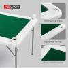 PEXMOR 39.5" Foldable Mahjong Table, Square 4 Player Card Game Table w/Cup Holders & Chip Grooves, Portable Folding Poker Domino Board Game Table for Blackjack, Texas Hold'em, Jigsaw Puzzles Game view 2