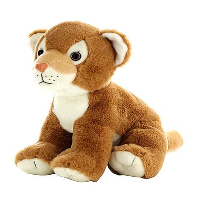 Delilah The Lion Plush Toy with Birthday Girl Unicorn Tee Fits 14-18 Inch Stuffed Animals Soft Cuddly Lion Stuffed Animal Gift for Kids Toddlers 3 Years and Up White