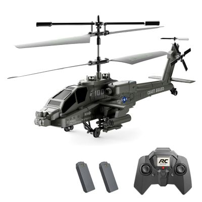 Dodoore 3.5 Channel Military RC Helicopter with LED Light, Altitude Hold, One Key Take Off/Landing, 2.4GHz RC Army Helicopter for Beginners (Green)