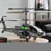 Dodoore 3.5 Channel Military RC Helicopter with LED Light, Altitude Hold, One Key Take Off/Landing, 2.4GHz RC Army Helicopter for Beginners (Green) view 2