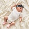 WBQLSL 0-6 Months Children's Bow Headband, Black and white geometric lines Elastic Bow Hair Accessories, Hair Accessories for Newborns, Babies, Toddlers view 4