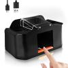 1-2 Deck Quiet & Rechargeable Automatic Card Shuffler, 2000mAh Electric Shuffler for UNO, Phase 10, Skip-Bo, Texas Hold'em, Poker, Blackjack view 1