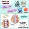 2 Pcs Keyboard Fidget Toy, Keyboard Fidget Keychain 4-in-1 Keyboard Decompression Button Finger Clicker Toys, Button Stress Relief Fidget Gifts for Adult to Relief Stress (Purple) view 3