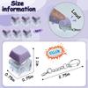 6 Pack Keyboard Fidget Toy, Keyboard Fidget Keychain Keyboard Decompression Button Finger Clicker Toys, Button Stress Relief Fidget Gifts for Adult to Relief Stress (Purple) view 2