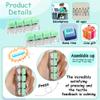 2 Pcs Keyboard Fidget Toy, Keyboard Fidget Keychain 4-in-1 Keyboard Decompression Button Finger Clicker Toys, Button Stress Relief Fidget Gifts for Adult to Relief Stress (Light Green) view 3