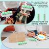 2 Pcs Keyboard Fidget Toy, Keyboard Fidget Keychain 4-in-1 Keyboard Decompression Button Finger Clicker Toys, Button Stress Relief Fidget Gifts for Adult to Relief Stress (Light Green) view 4