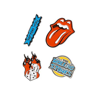 Grupo Erik: Officially Licensed Pin Set, Set of 4 Personalised Lapel Pins, Metal Enamel Pins, Varie, Zinc