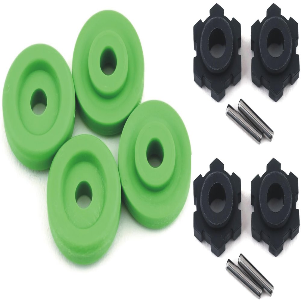1/10 Maxx,1/10 Wide-Maxx Wheel Hubs (Green Washer) 17MM Splined,HEX PINS for Traxxas 89076-4 & 89086-4