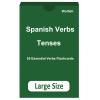 55 Essential Spanish Verb Flash Cards with 4 Most Commonly Used Tenses Conjugation view 1
