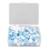 Hair Beads for Kids Girls, Hair Beads for Braids with Adjustable Hair Braider and Storage Box 74pcs Plastic Decorative Hair Beads for Parties and Weddings (Light Blue) view 1