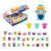 Kutie Kups Giftbox Set - 4 Exclusive Monkey Water Bottle Kutie with (30) Kups Each Featuring a Surprise Collectible Lil Kutie Micro Figure - Ages 5+ view 1