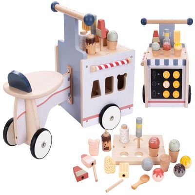 Engelhart - 640040 - Wooden Roller "Ice Seller" - Multifunctional toy - From 12 months