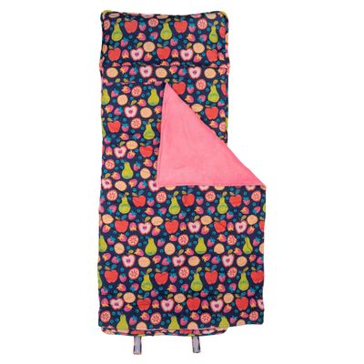 Stephen Joseph, Toddler All Over Print Nap Mat with Soft Blanket and Removable Pillow for Boys & Girls, Kids Sleeping Bag for Elementary, Daycare, Preschool with Carry Handle, Fruit