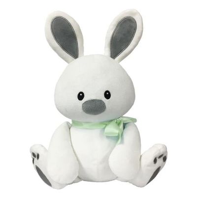 212 Main Sweet Dreams Furry Friends Cloud Bunny with Green Ribbon for 3 Plus Years Old Children