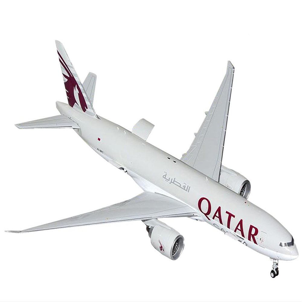 GeminiJets G2QAC954 Qatar Airways Cargo Boeing 777F (Interactive Series) A7-BTF; Scale 1:200