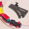 ibasenice 2pcs Flexible Train Track for Boy Girl Unique Deformation Design Creative Play for Imaginative Fun Compatible with Major Train Brands for Space Toys and view 4
