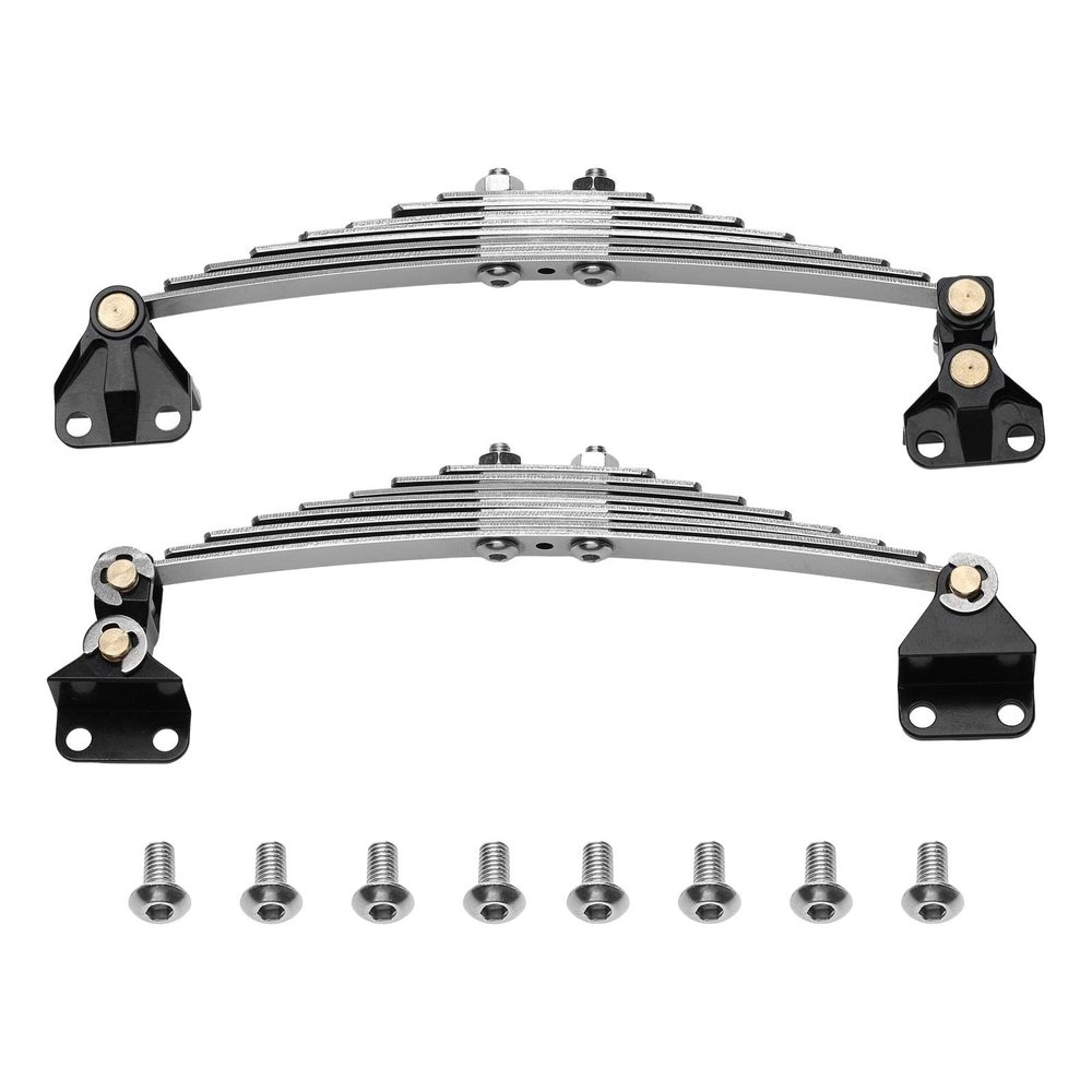 JunZheHub Leaf Spring Shock Absorber Components for 1/14 Scale RC Vehicles, unpowered suspensions