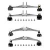 JunZheHub Leaf Spring Shock Absorber Components for 1/14 Scale RC Vehicles, unpowered suspensions view 3