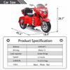 Kids Motorcycle,Ride on Motorcycle,Children Electric Motorcycle,Motorbike for Kids with Key Start /3 Wheels Headlight/Storage Box/Two Motor view 2