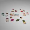 Sherwani Swap: Magnetic Wardrobe Wood Doll Play Set (19 Pieces), South Asian Cultural Toy for Children and Adults. (Sherwani Swap) view 2