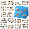 Windkream 16 Pack Felt Board Story Sets Flannel Felt Story Board Pieces with a Multi Functional Pieces Storage Binder and 16 Pcs Pocket for Activities Time(Bible Stories) view 1