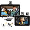 Itomoro Baby Car Camera, 5"+7" 1080P Dual Screen Car Baby Camera with Two-Way Video, Music & Video Play Supported, Night Vision & 150 Wide View Baby Monitor for Car Backseat with 64GB Storage-ACZ419 view 1