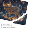 MA6GE8DE Taurus of The Zodiac Signs Jigsaw Puzzles 500 Pieces,Relax and Enjoy The Fun of Solving Puzzles,Challenging Brain Exercise,Fantasy Stars Taurus Wooden Jigsaw Puzzle As Home Decor view 3