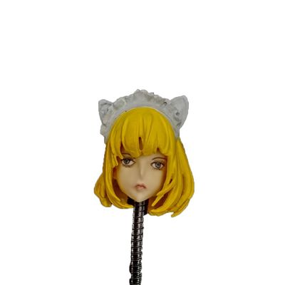 1/6 Scale Female Head Sculpt,Beauty Anime Girl Cat Ear Head Carved for 12inch Female PH TBL JO Action Figure Body