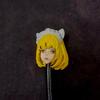 1/6 Scale Female Head Sculpt,Beauty Anime Girl Cat Ear Head Carved for 12inch Female PH TBL JO Action Figure Body view 2