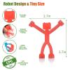 BlissfulTie Updated Magnetic Toys for Kids in Robot Shape, Creativity Fidget Magnets, Magnet Men for Travel Toys, Funny Magnetic People for Kids (Translucent, 30 Pcs) view 2