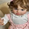 26 Inch Pippa Reborn Doll Princess Toddler Real Born Baby Doll Girl with Brown Curly Hair and Feeding Accessories Anatomically Correct Lifelike Newborn Baby Doll That Look Real for Kids Ages 5+ view 2